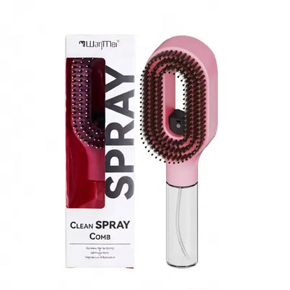 2-in-1 Multi-functional Spray Bottle Comb Wet Dry Scalp Massage Bristle Comb Salon Fluffy Modeling Comb Gift for Girl Women