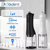 Dr.Yadent YD06 Irrigador Oral Sem Fio WaterFlosser 300ML Jato de Água Portátil Carregamento Rápido USB-C 7 Bicos 4 Modos IPX7 À Prova D'água - AliExpress 6