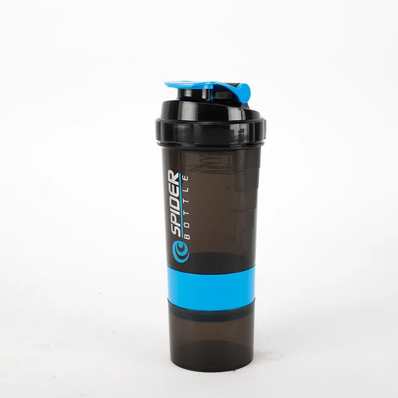 3 Layers Shaker Protein Bottle Powder Shake Cup Large Capacity Water Bottle Mixing Cup Body Building Exercise Mixing Bottle