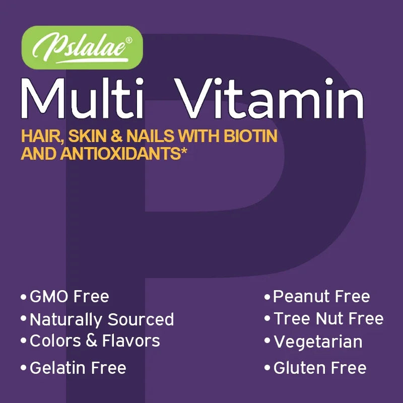 Multivitamin Gummies - with Vitamins and Minerals - Enhances Energy Levels, Immune Support, AntioxidantSupplements