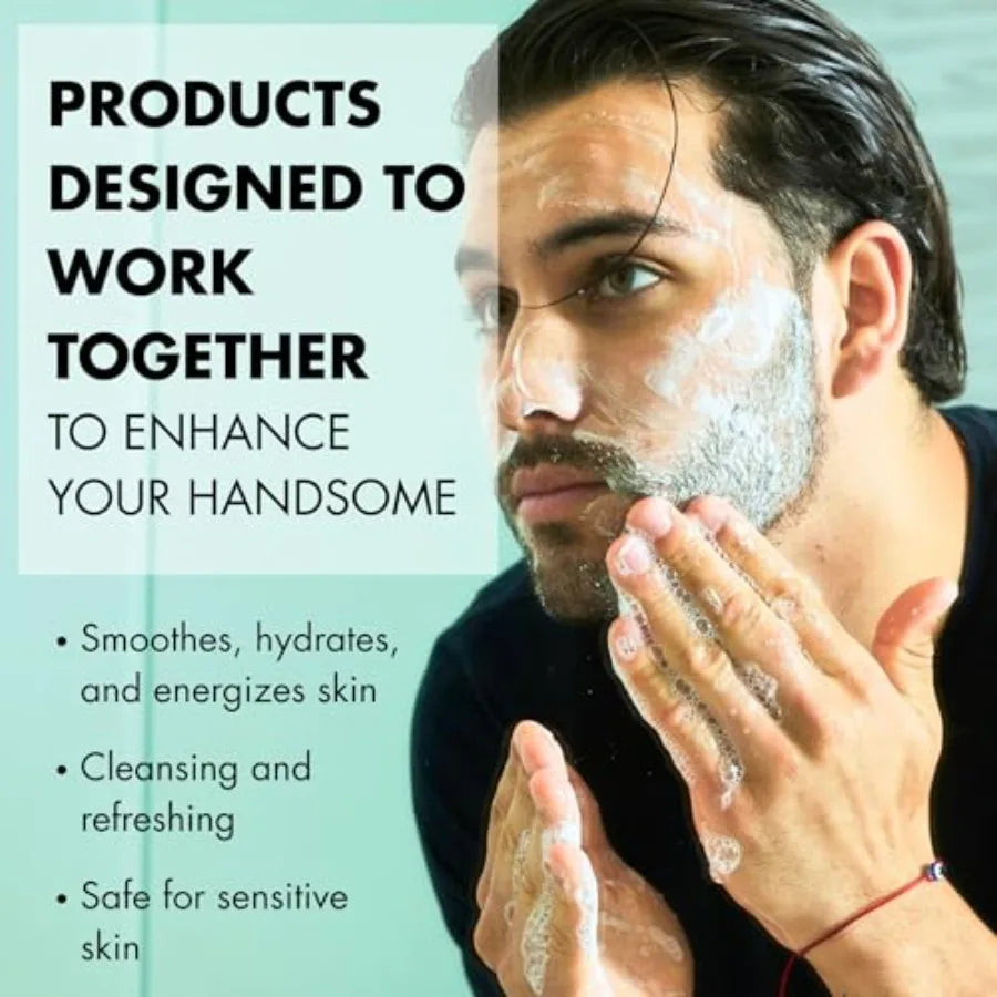 Tiege Hanley Skin Care Gift Box for Men, Bronze Gifting Skincare Set With Daily Face Wash, AM Moisturizer With SPF 20 Sunscreen