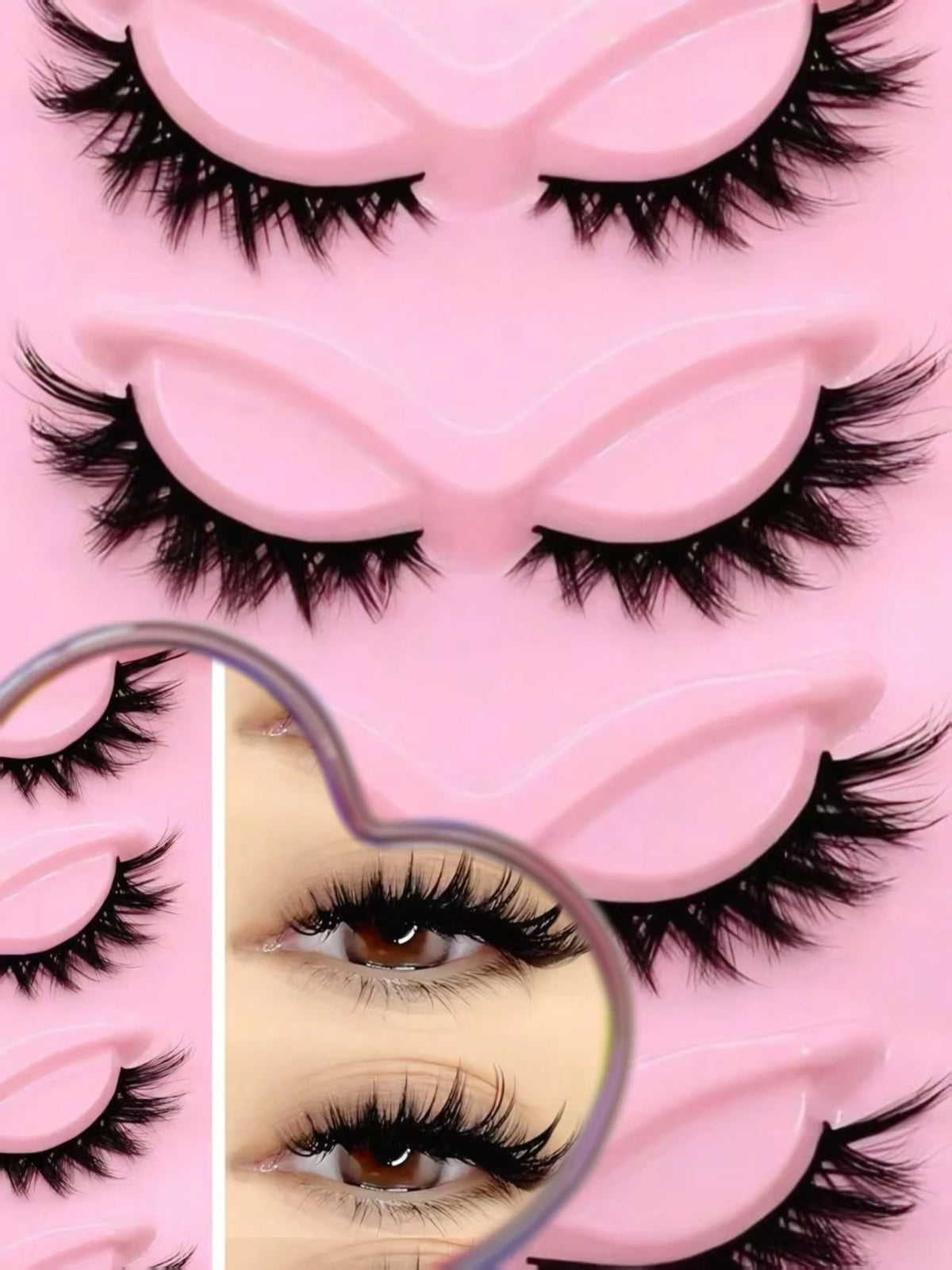 5 Pairs Of Luxurious Fluffy False Eyelashes - Thick, Wispy, 3D Volume, Reusable, Soft, Lightweight, Faux Mink Strip Lashes For D