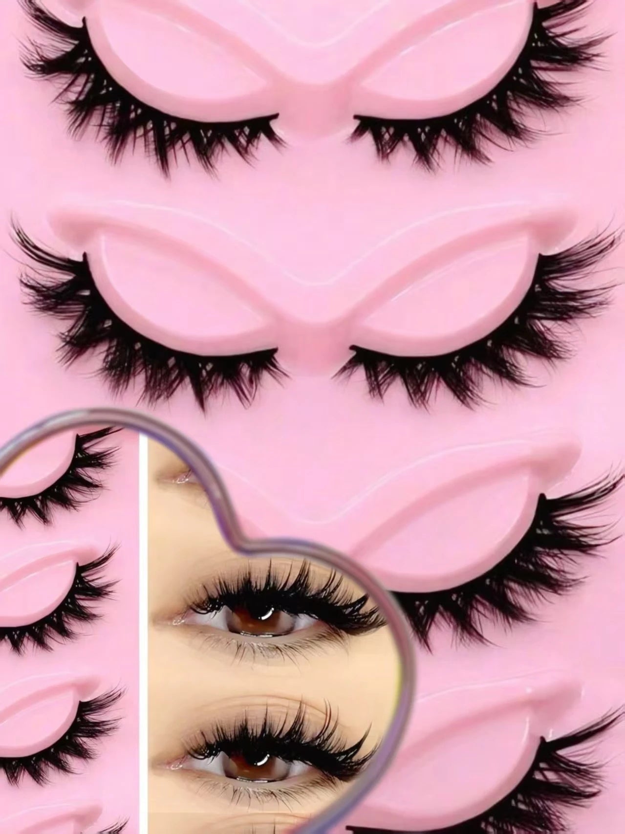 5 Pairs Of Luxurious Fluffy False Eyelashes - Thick, Wispy, 3D Volume, Reusable, Soft, Lightweight, Faux Mink Strip Lashes For D