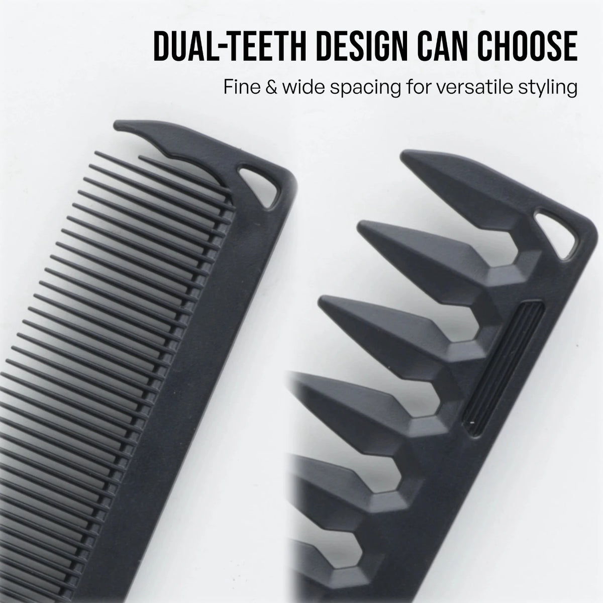 5PCS Barber Tool Set - Spinning Comb, Folding Hair Comb, Cleaning Brush, Fine Tooth Comb & Spray Bottle for Salon Home Use