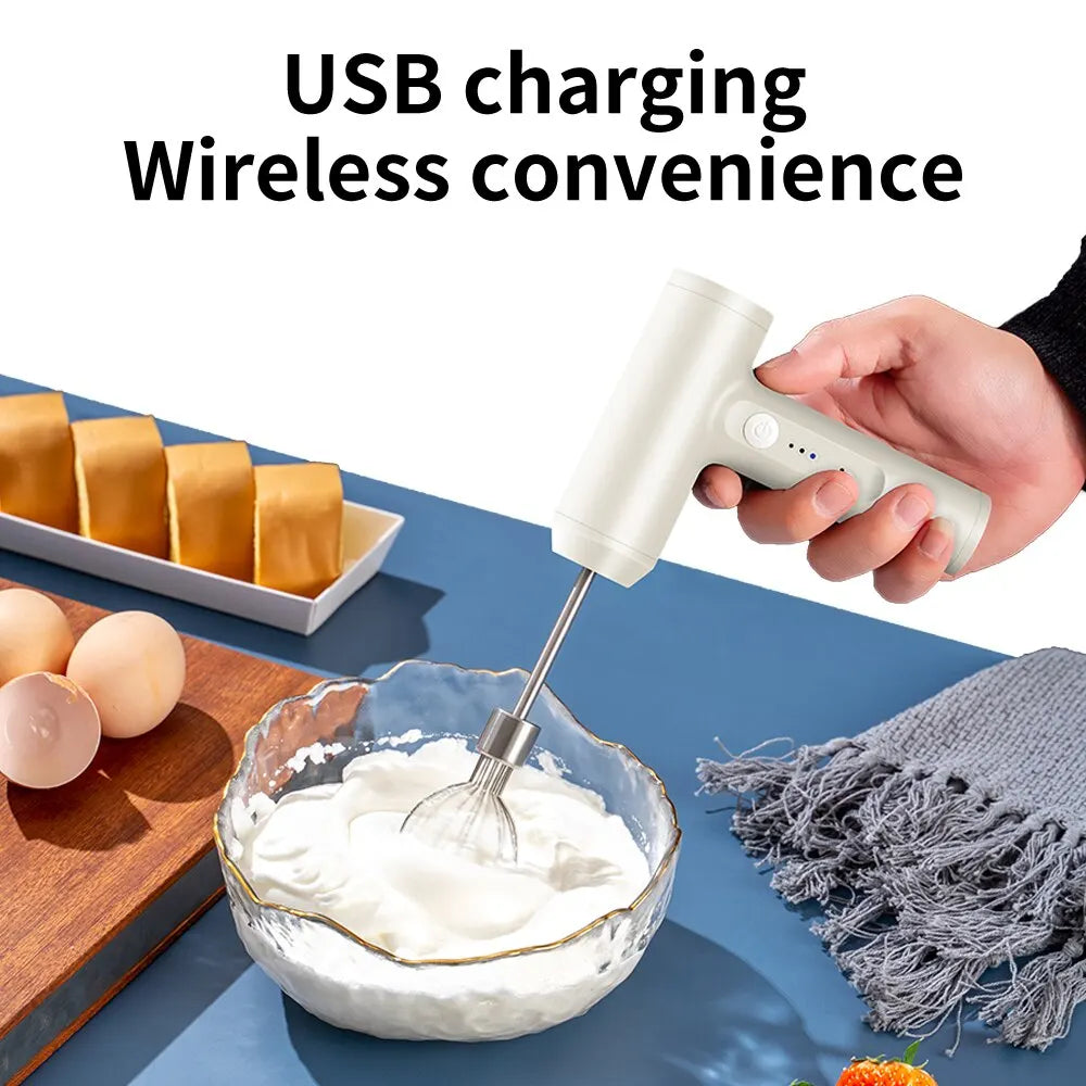 1 PCS Wireless Electric Food Mixer Portable 3 Speeds Egg Beater Baking Dough Cake Cream Mixer Kitchen Tools - AliExpress