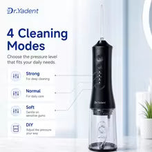 Dr.Yadent YD06 Irrigador Oral Sem Fio WaterFlosser 300ML Jato de Água Portátil Carregamento Rápido USB-C 7 Bicos 4 Modos IPX7 À Prova D'água - AliExpress 6