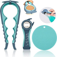 Jar Opener for Weak Hands Seniors with Arthritis Multi Function Bottle Opener Lid Non Slip Rubber Gripper Pad beer kitchen tools