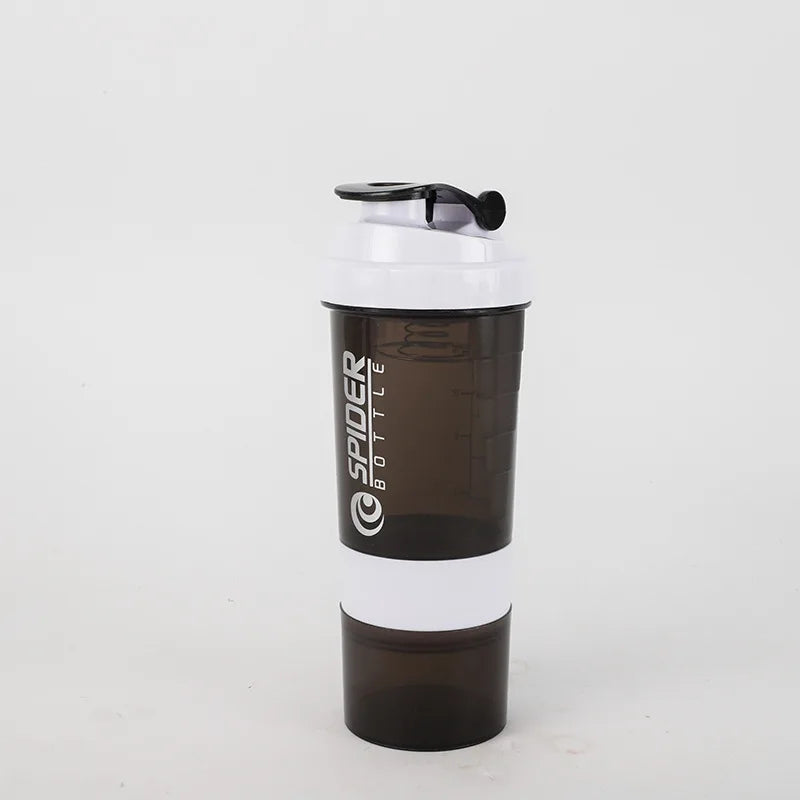 3 Layers Shaker Protein Bottle Powder Shake Cup Large Capacity Water Bottle Mixing Cup Body Building Exercise Mixing Bottle