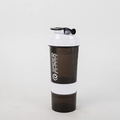 3 Layers Shaker Protein Bottle Powder Shake Cup Large Capacity Water Bottle Mixing Cup Body Building Exercise Mixing Bottle