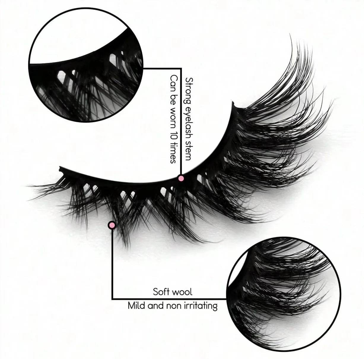 5 Pairs Of Luxurious Fluffy False Eyelashes - Thick, Wispy, 3D Volume, Reusable, Soft, Lightweight, Faux Mink Strip Lashes For D