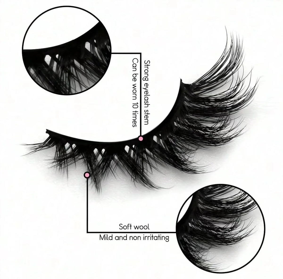5 Pairs Of Luxurious Fluffy False Eyelashes - Thick, Wispy, 3D Volume, Reusable, Soft, Lightweight, Faux Mink Strip Lashes For D