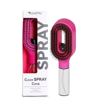 2-in-1 Multi-functional Spray Bottle Comb Wet Dry Scalp Massage Bristle Comb Salon Fluffy Modeling Comb Gift for Girl Women
