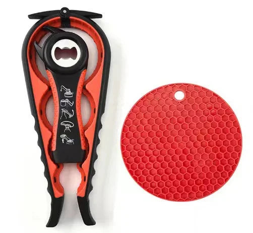 Jar Opener for Weak Hands Seniors with Arthritis Multi Function Bottle Opener Lid Non Slip Rubber Gripper Pad beer kitchen tools